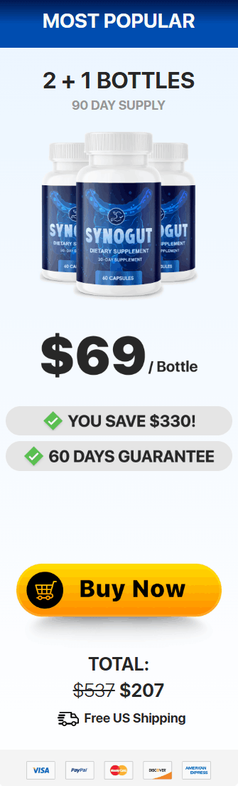 SynoGut three bottles order