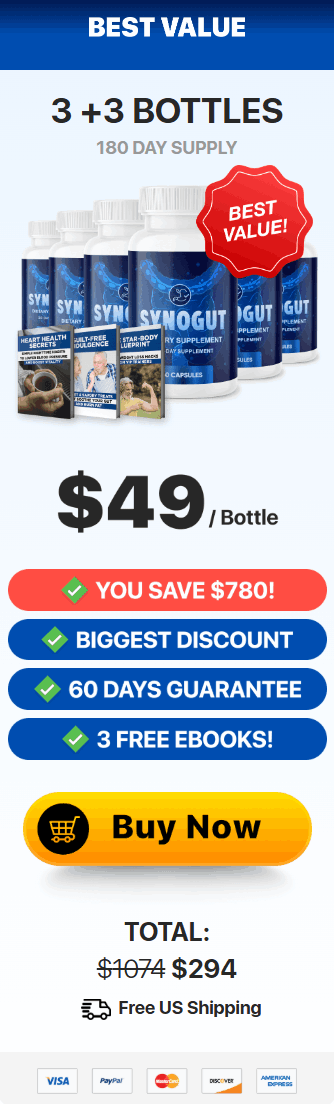 SynoGut 6 bottles